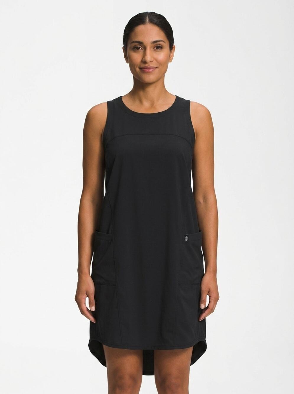 The North Face Sleeveless Stretch Active Pockets Shift Dress Women Size L